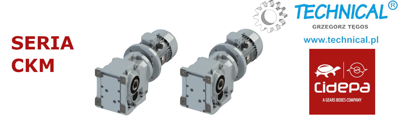 Motoreduktory kątowe CKM Motoreduktor kątowy CKM Cidepa