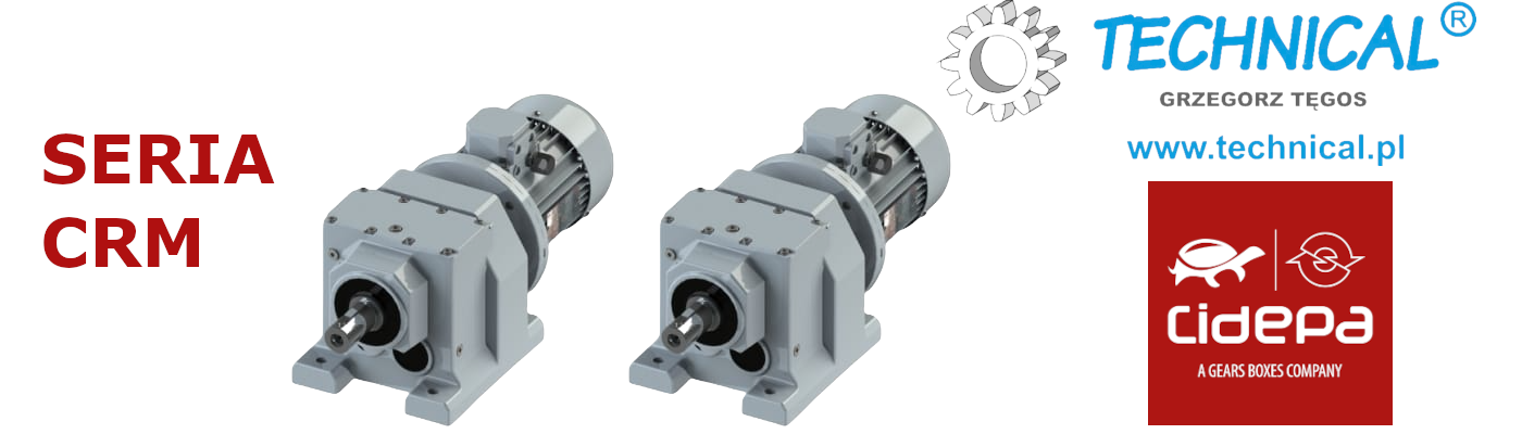 Motoreduktory walcowe CRM Motoreduktor walcowy CRM Cidepa