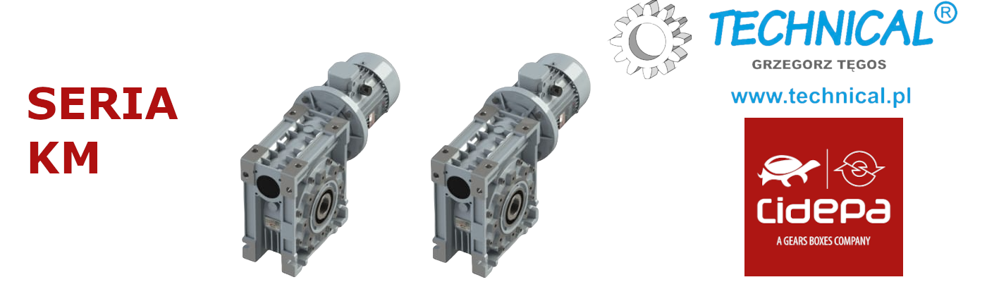 Motoreduktory ślimakowe KM Motoreduktor ślimakowy KM Cidepa